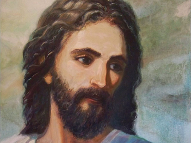 I've long recognized that we really have no idea what Jesus really looked like. We know that he was Jewish and that people saw love when they looked into his face. In this painting, I've tried to capture those two elements.