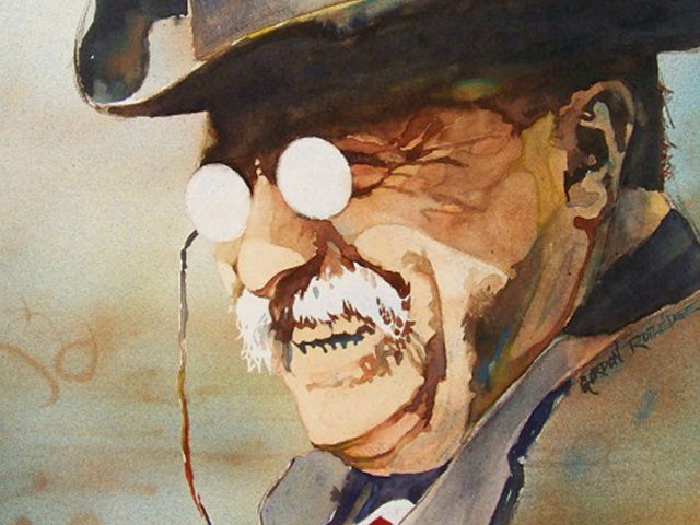 Theodore Roosevelt – National Park Friend – Watercolor Painting